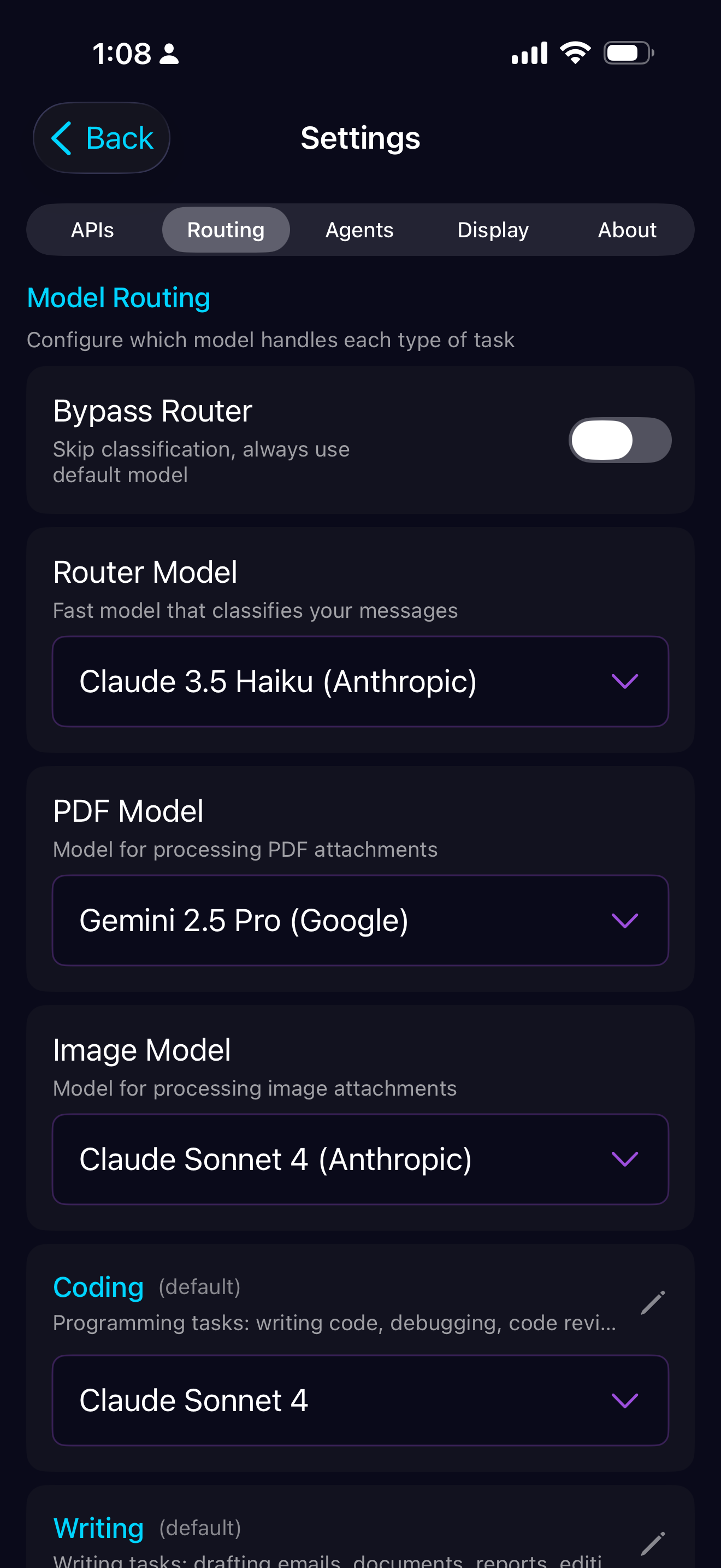 Smart Routing Configuration